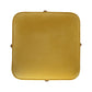 Mustard Velvet Footstool with Solid Wood Legs