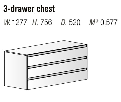 Orme Neck Chest – 3 Drawers