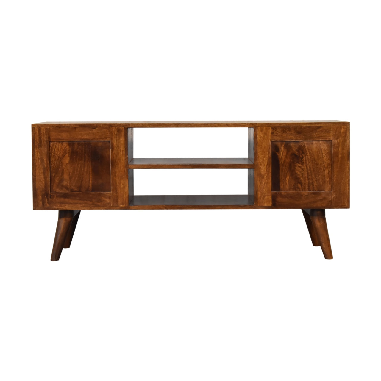 Nordic Chestnut Solid Wood Entertainment Unit