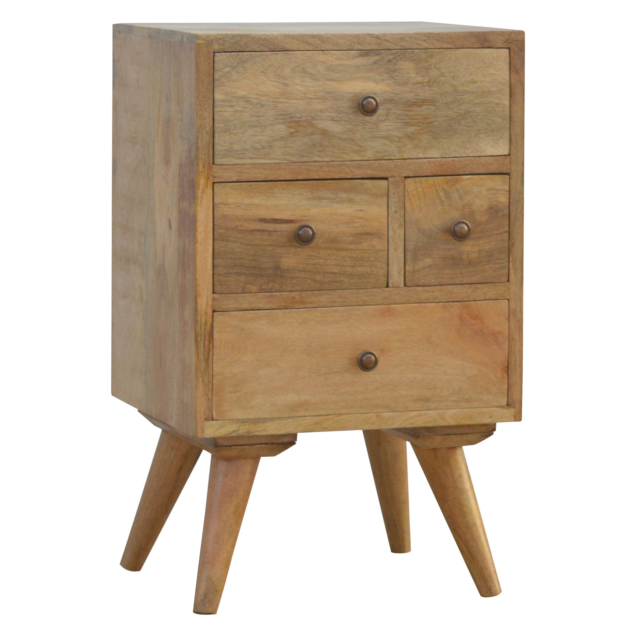 Nordic Style 4 Drawer Multi Bedside by Artisan Furniture