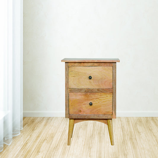 Nordic Style Bedside with 2 Drawers by Artisan Furniture