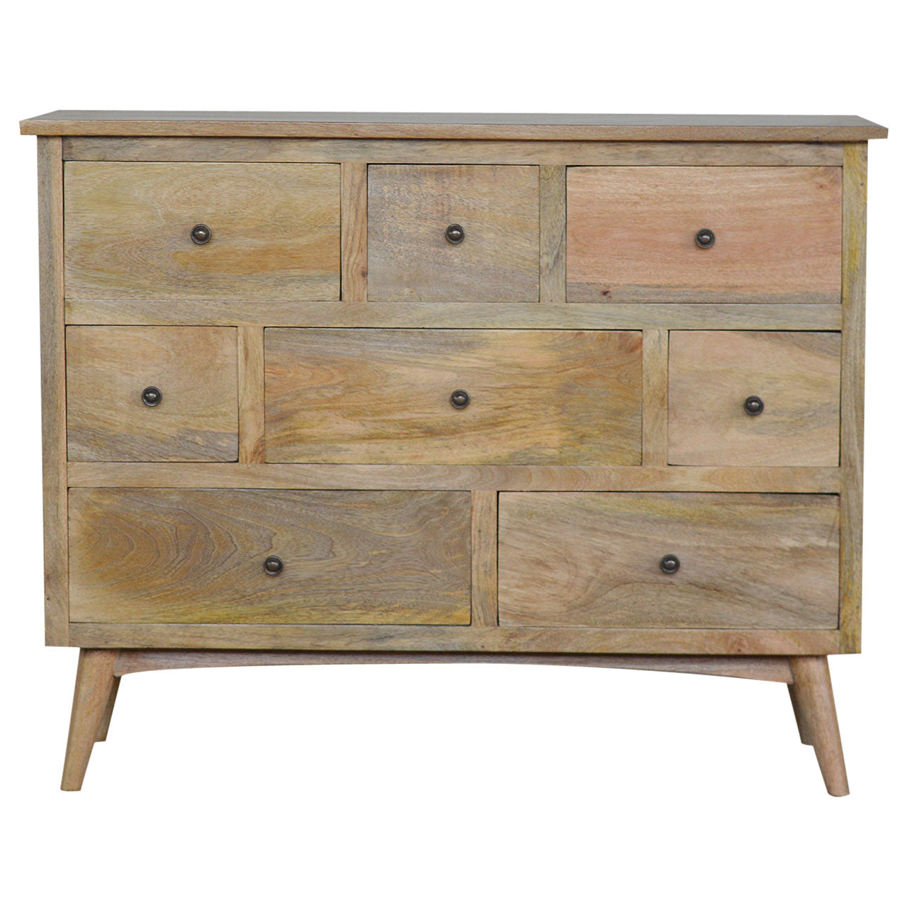 Oak-ish Solid Wood 8 Chest of Drawer by Artisan Furniture