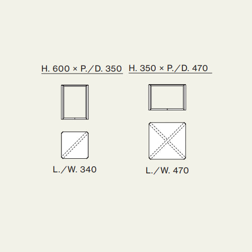 Square Agatea 01-23 Coffee Table by Orme Design