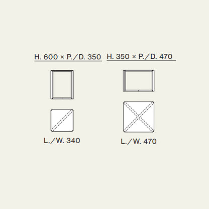 Square Agatea 01-23 Coffee Table by Orme Design