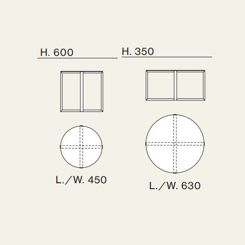 Round Agatea 01-23 Coffee Table by Orme Design