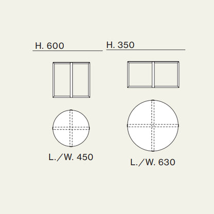 Round Agatea 01-23 Coffee Table by Orme Design