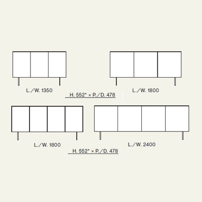 Vitro 02-23 Sideboard by Orme Design