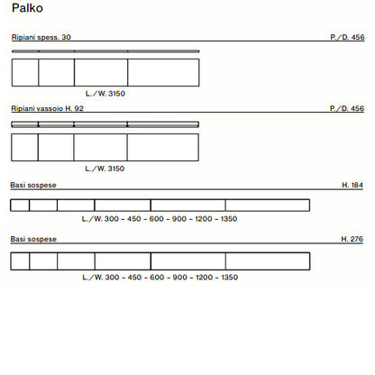 Palko 01 Complements Bookcase System by Orme Design