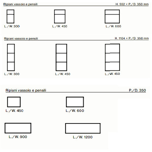 Palko 01 Complements Bookcase System by Orme Design