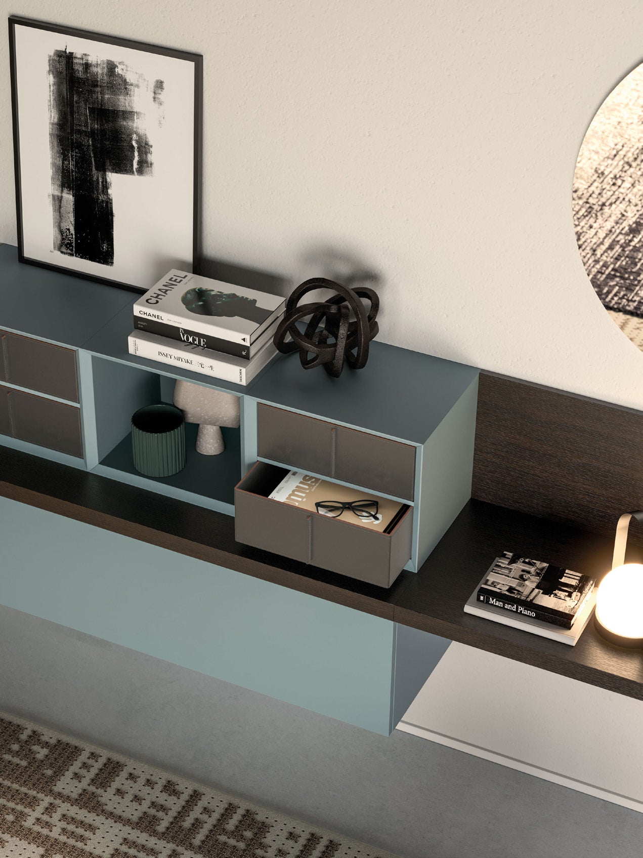 Day 10-23 Bookcase Wall Unit by Orme Design