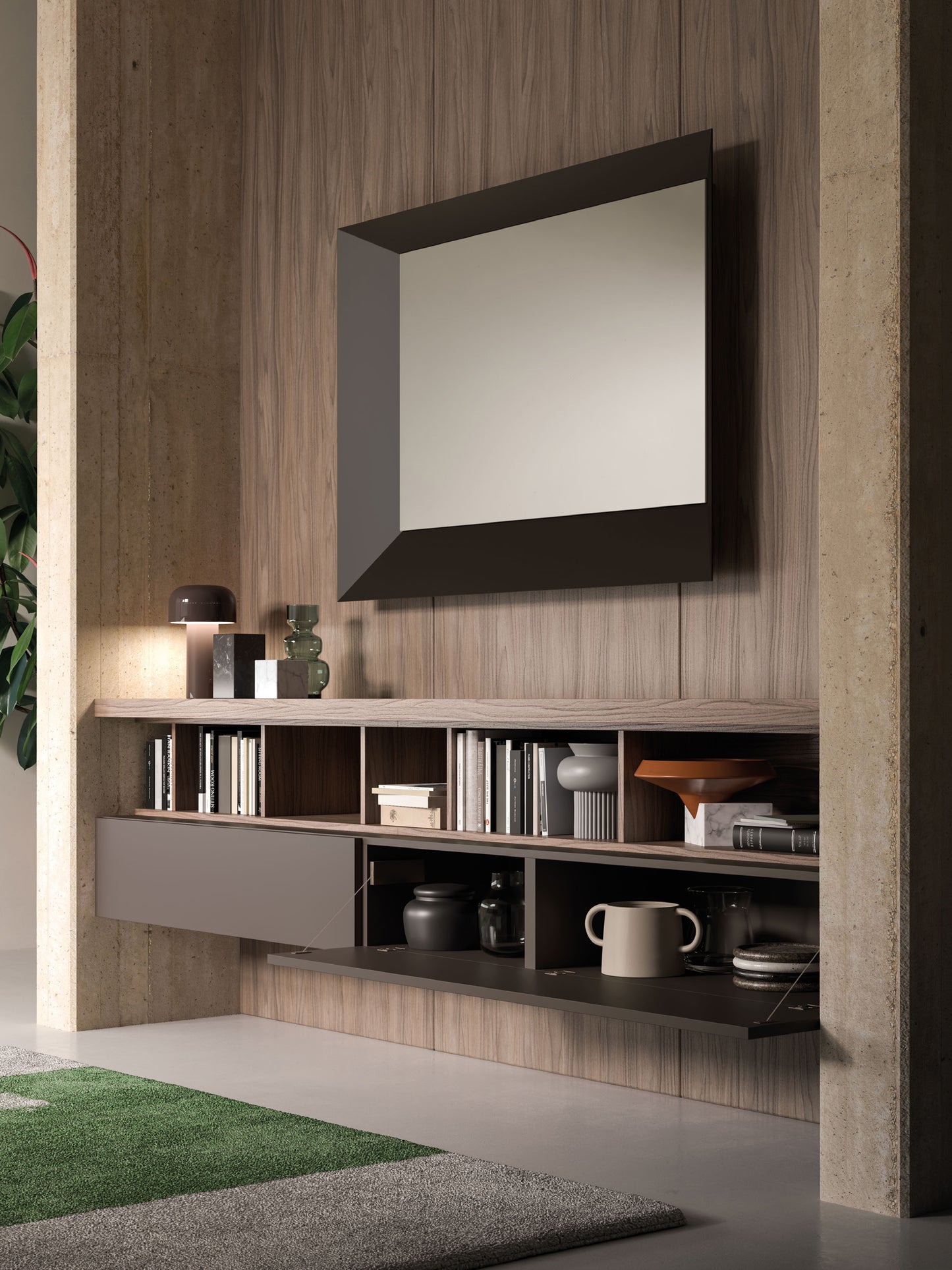 Day 12-23 Bookcase/ TV Wall Unit by Orme Design