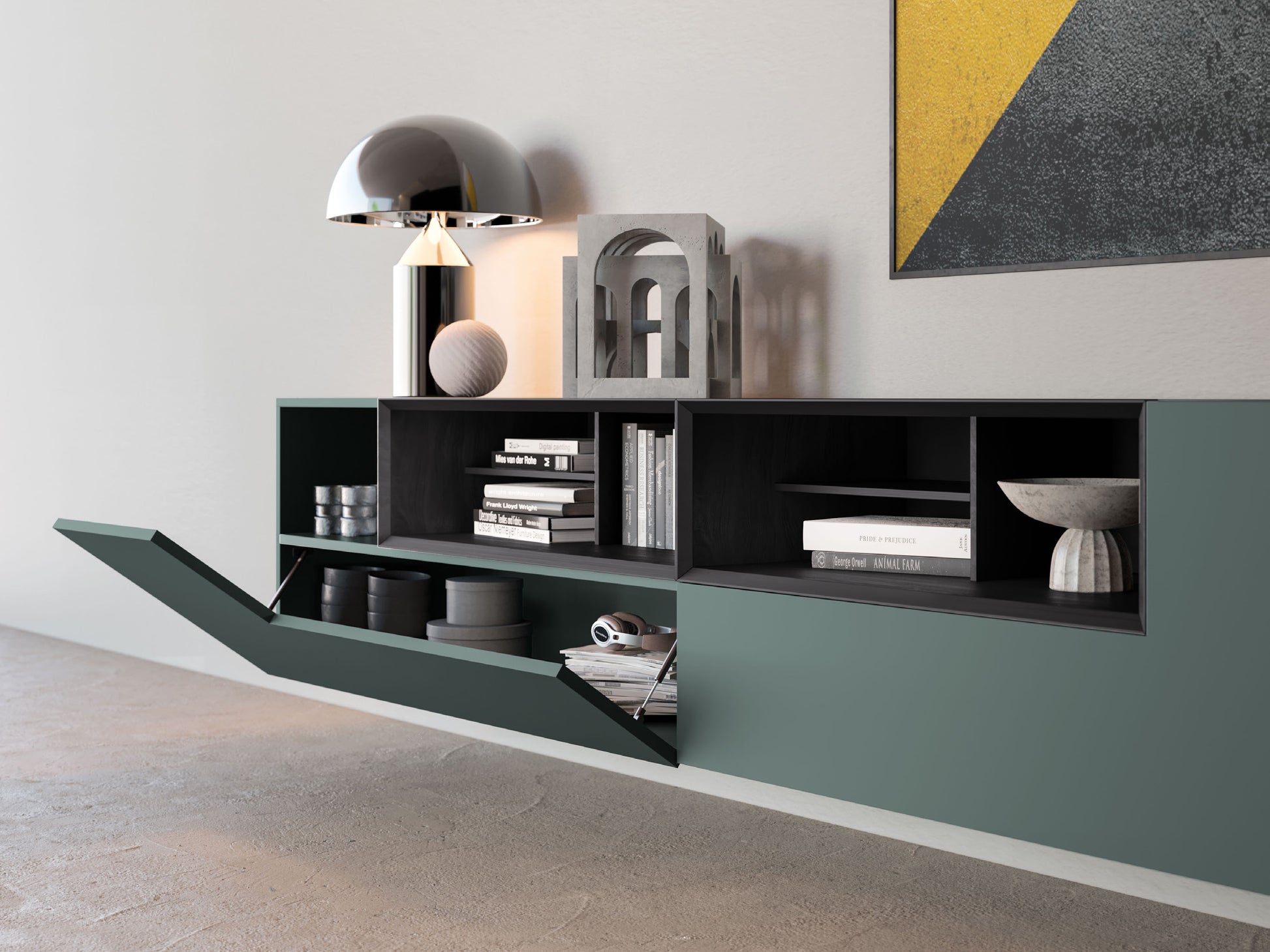 Day 19-23 Modern Wall Unit by Orme Design