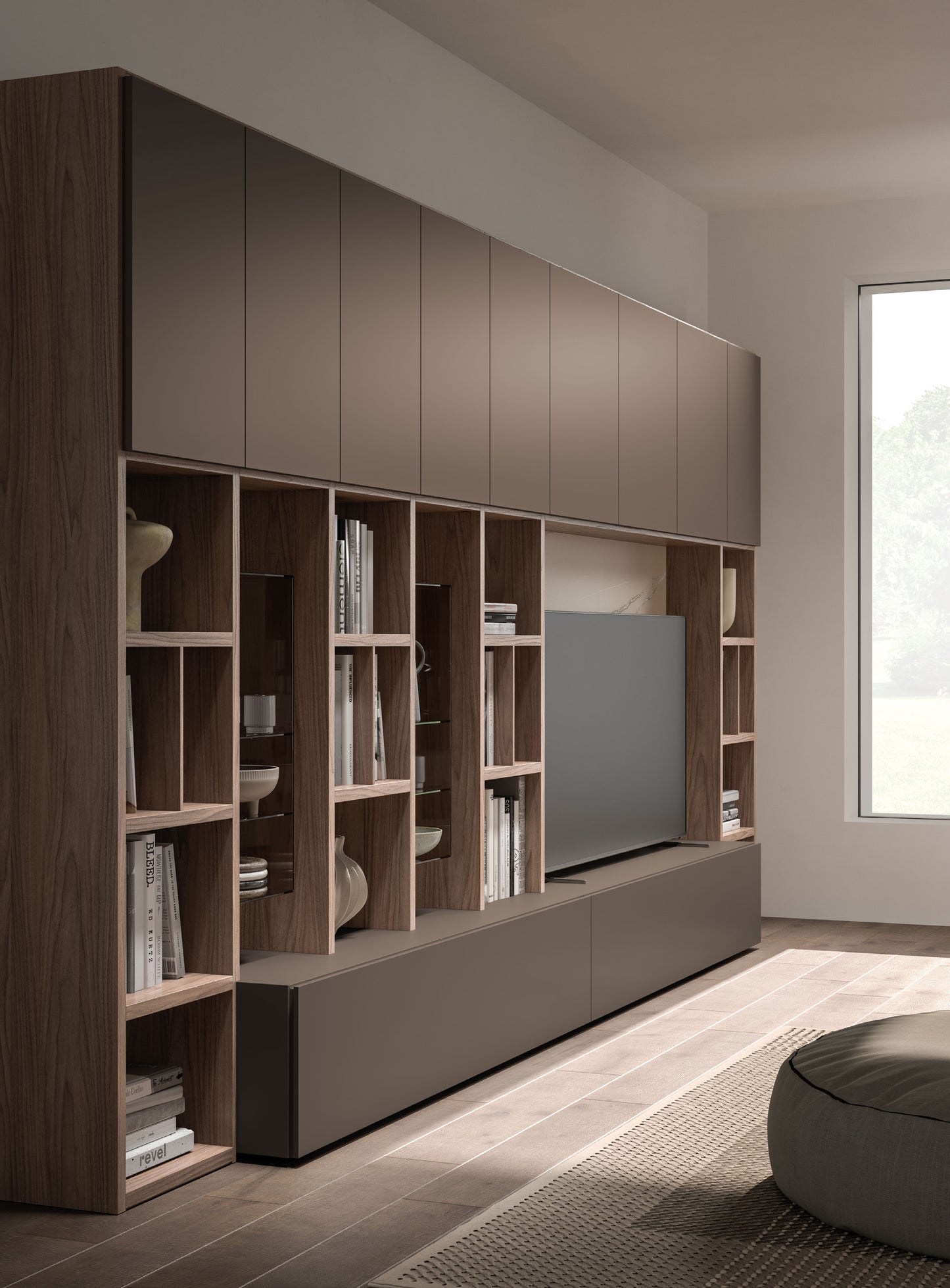 Day 25-23 Bookcase TV/Wall Unit by Orme Design