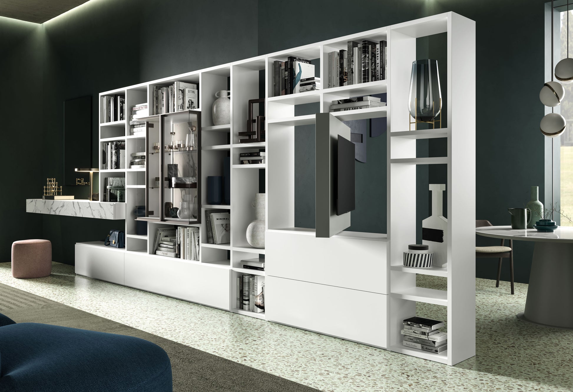 Day 26-23 Logico Bookcase TV/Wall Unit by Orme Design