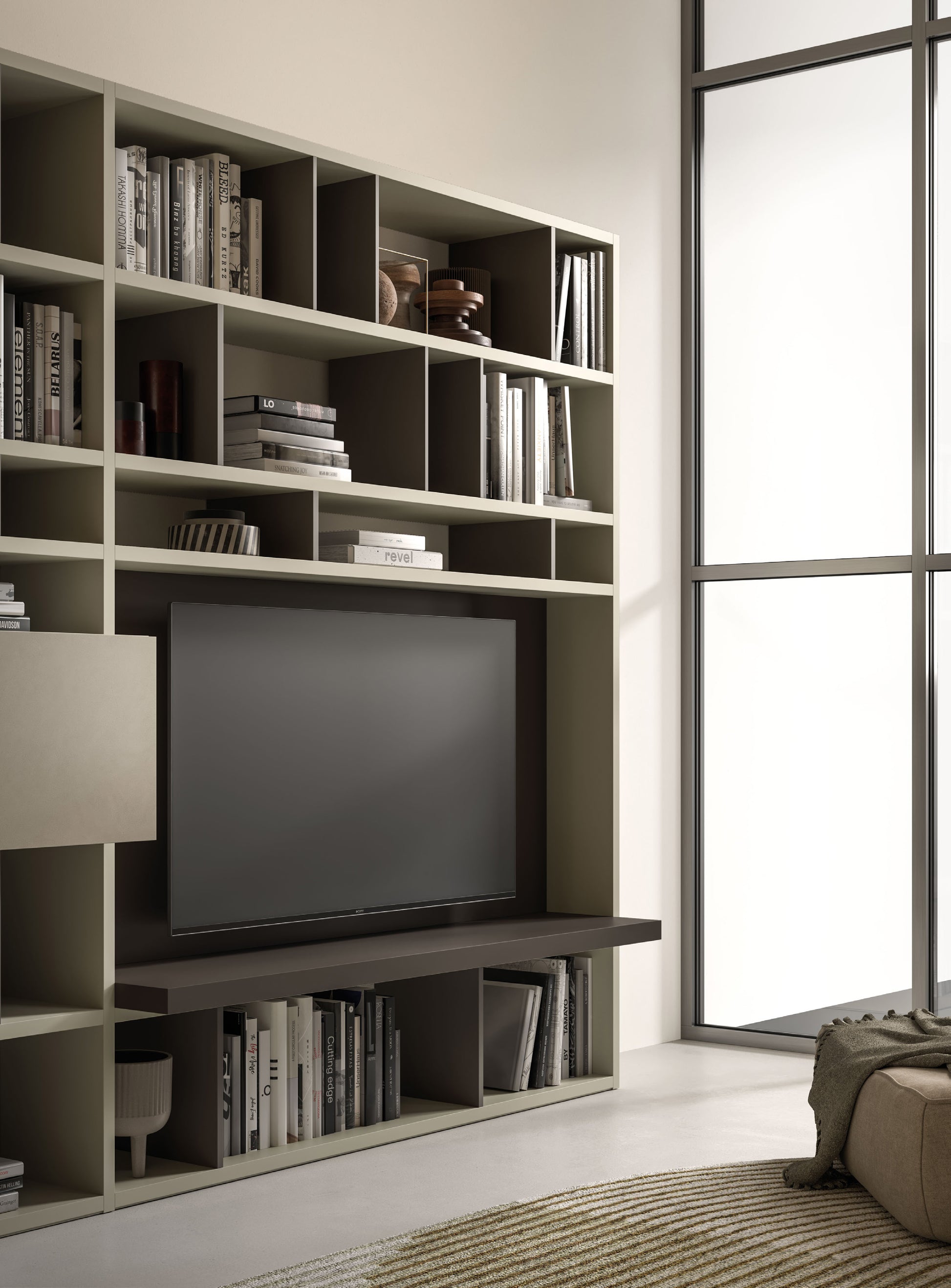 Day 28-23 Bookcase TV/Wall Unit by Orme Design