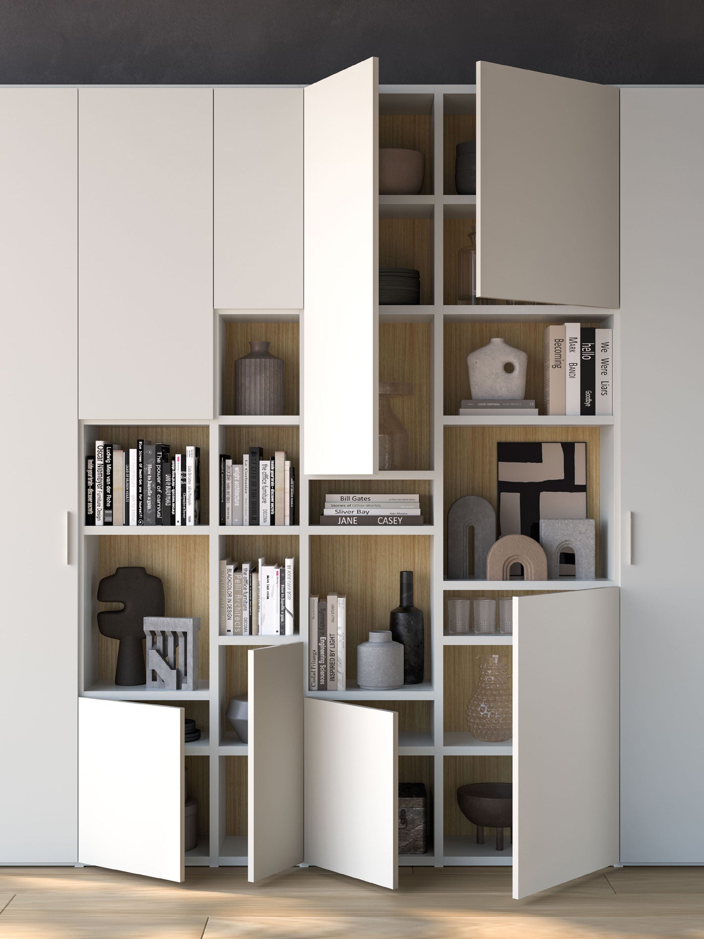 Day 35-23 Logico Bookcase TV/Wall Unit by Orme Design
