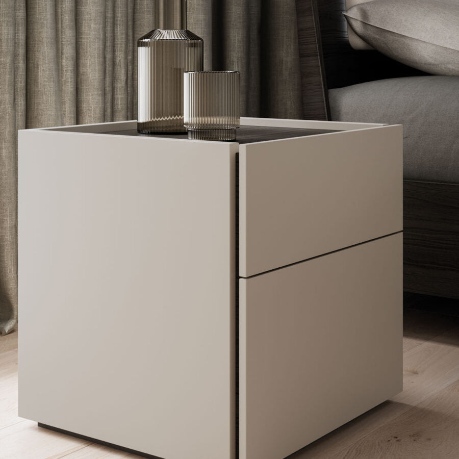 Orme Blocco Bedside Table – 2-Drawer Modern Italian