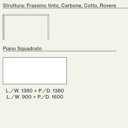 Slim 01-23 Fixed Table by Orme Design