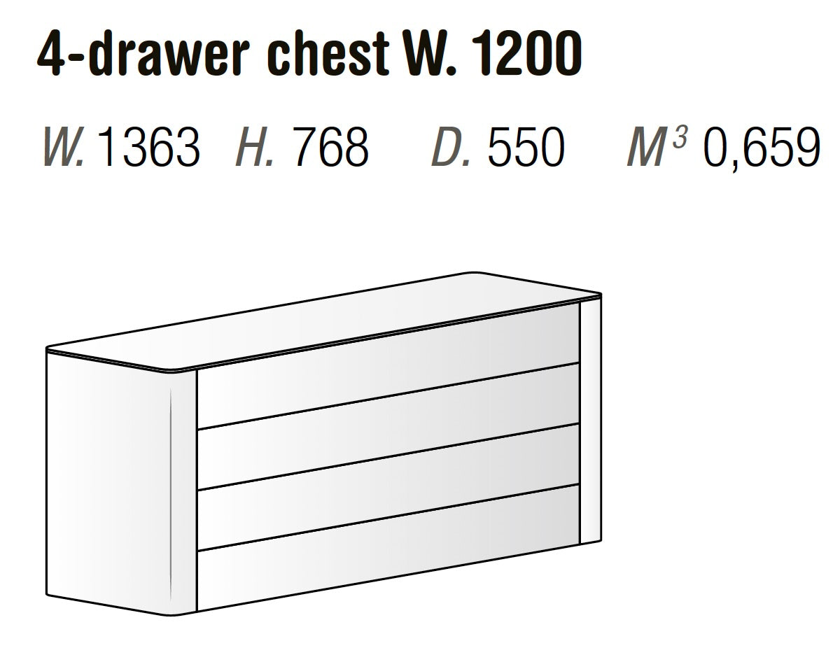 Orme Lovi 4-Drawer Chest