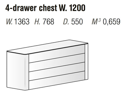 Orme Lovi 4-Drawer Chest