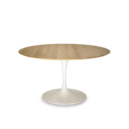 Large Round Tulip Dining Table 127–180 cm – Liquid Laminate or Solid Oak Top