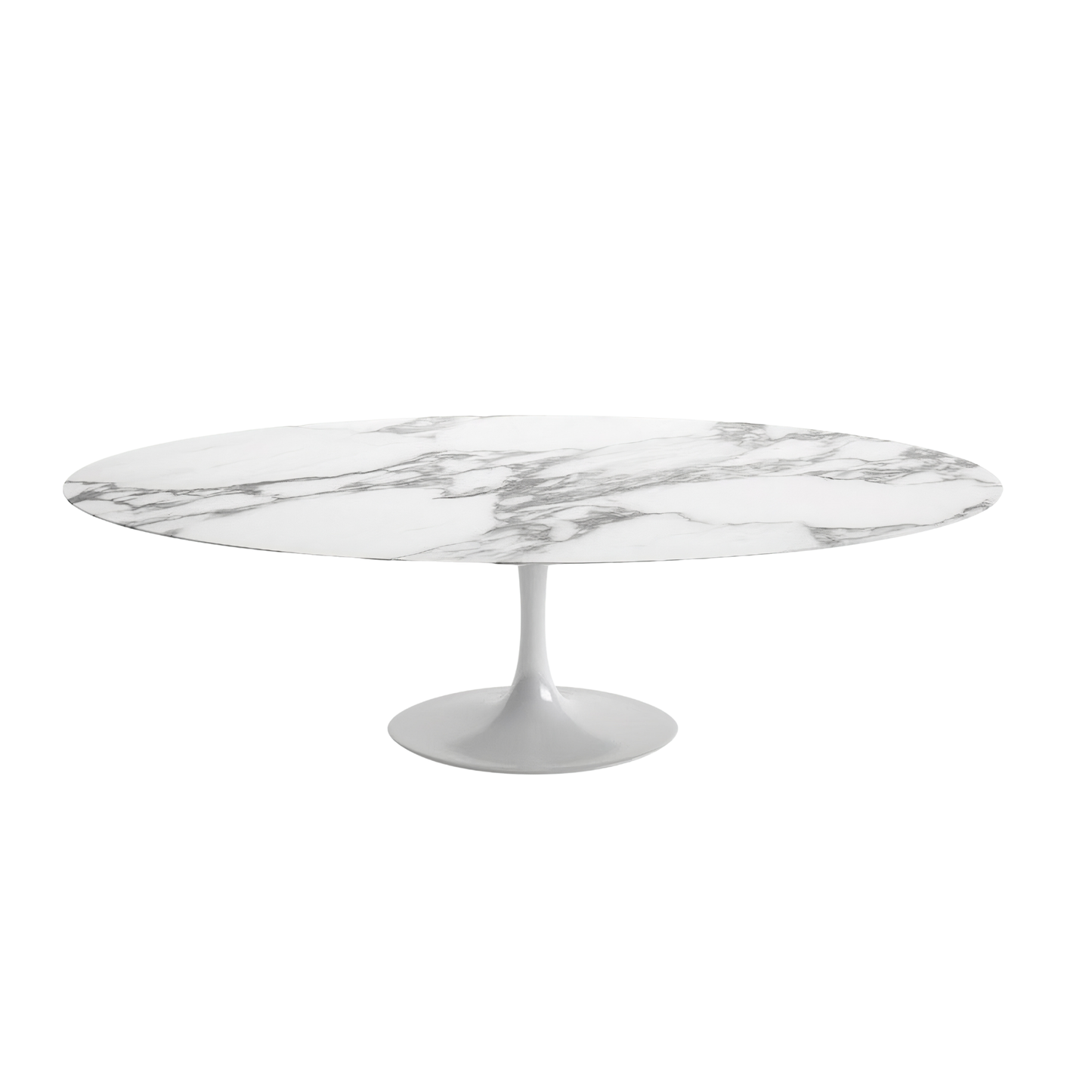 Oval Tulip Dining Table 160–180 cm – Ceramic Top (Dekton, Laminam, Materia)