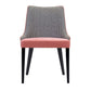 Pat Stylish Pink and Grey Chair by Domingo Salotti