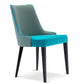 Pat Stylish Turquoise and Grey Chair by Domingo Salotti