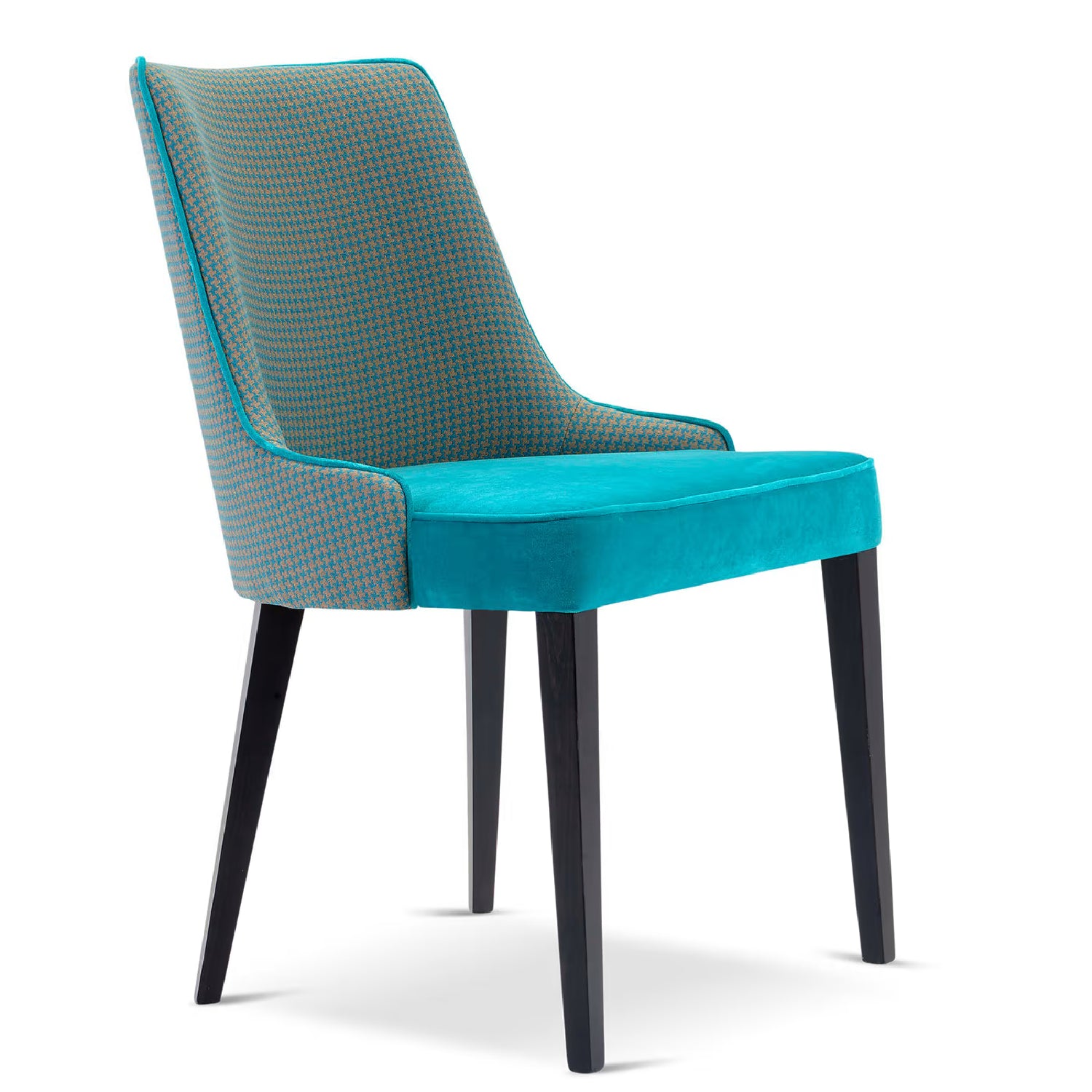 Pat Stylish Turquoise and Grey Chair by Domingo Salotti