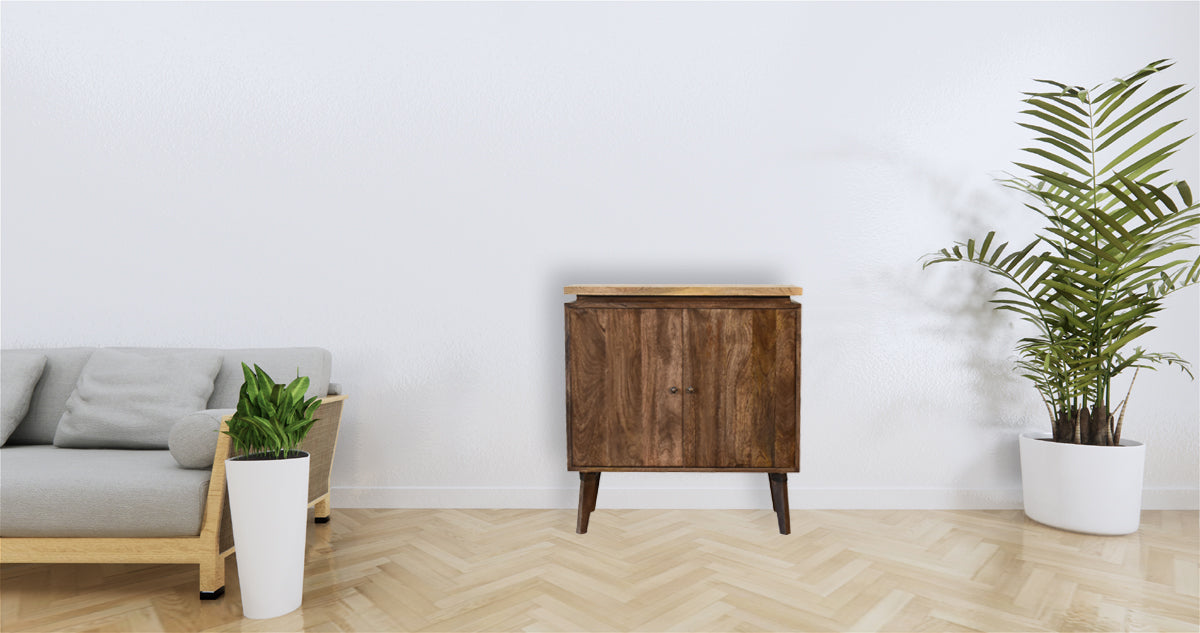 Platform Solid Wood Cabinet