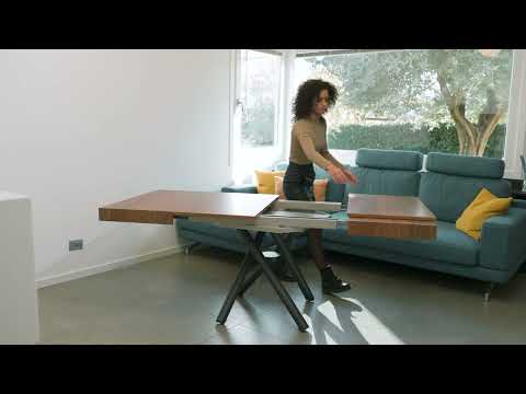 Altacom Levante transforming coffee table to dining table, extendable space saving furniture for small apartments UK