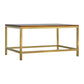 Rectangular Coffee Table with Gold Base by Artisan Furniture