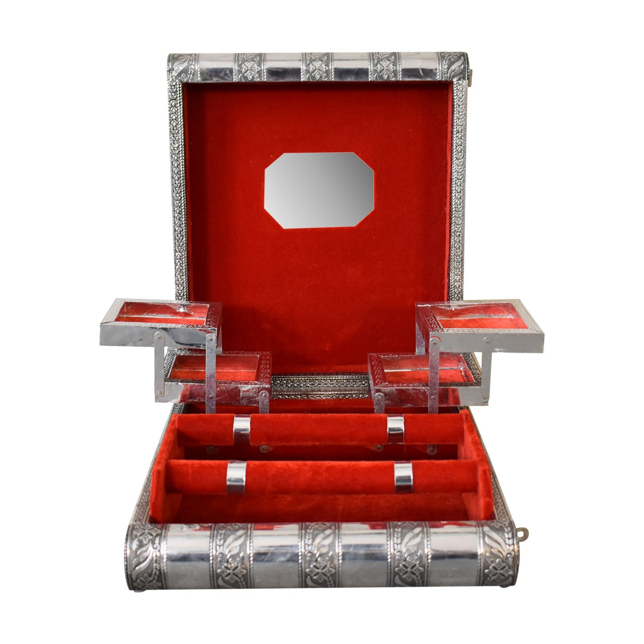 Artisan Rose Red Double Jewellery Box