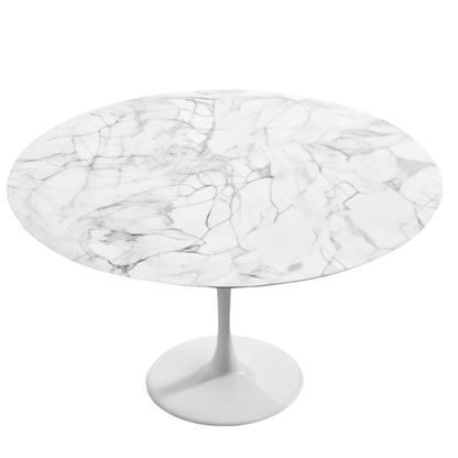 Round Tulip Dining Table 127 cm – Iconic Mid-Century Italian Design