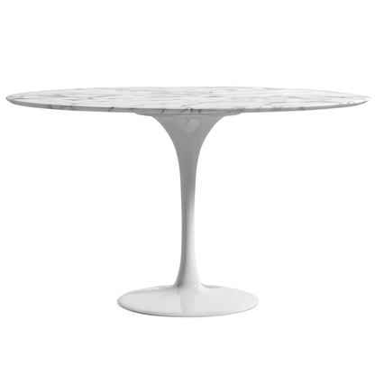 Round Tulip Dining Table 107 cm – Contemporary Italian Pedestal Design