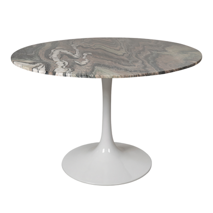 Round Tulip Dining Table 107 cm – Contemporary Italian Pedestal Design