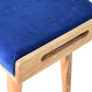 Artisan Royal Blue Velvet Tray Style Footstool