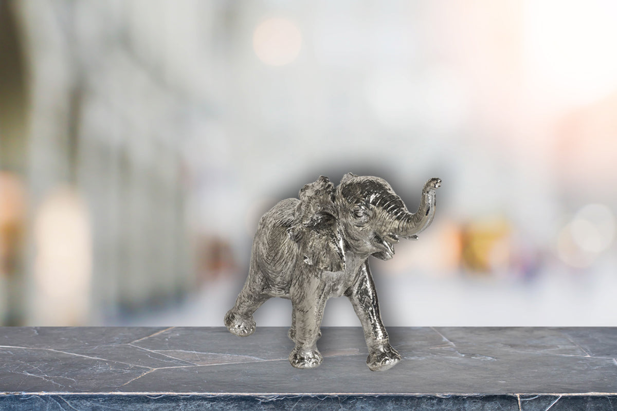 Silver Elephant Figurine by Artisan Furniture