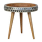 Small Dotted Wooden End Table
