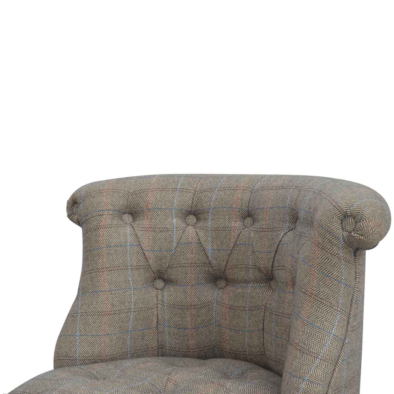 Small Multi Tweed Accent Chair by Artisan Furniture