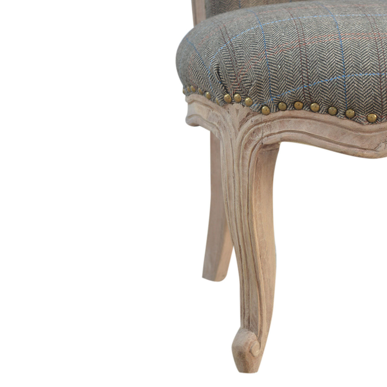 Small Multi Tweed French Chair by Artisan Furniture