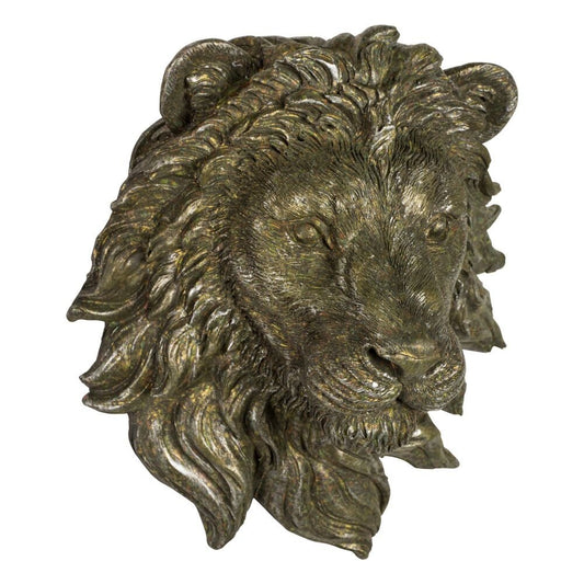 Smaller Wall Mounted Lion Head by Artisan Furniture