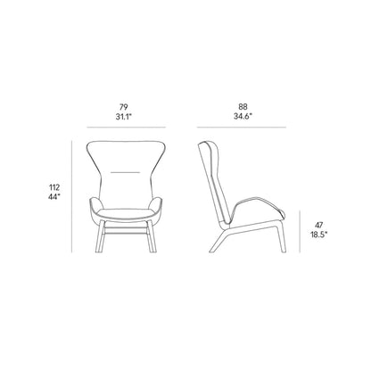 Soho Armchair – Luxury High-Back Lounge Chair for Modern Spaces