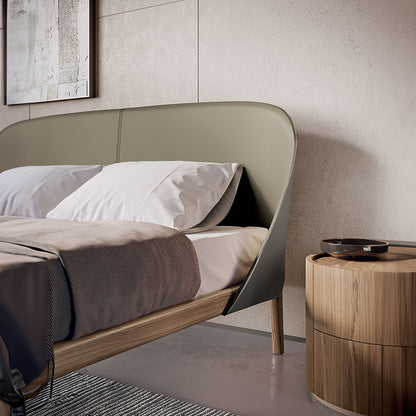 Tamago Wooden Frame Double Bed