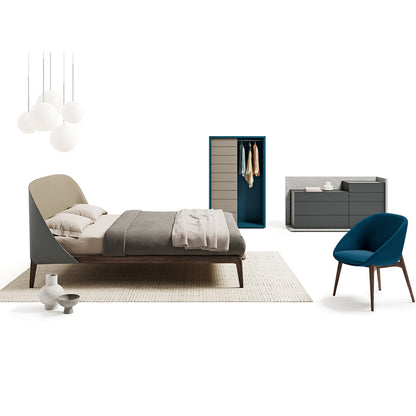 Tamago Wooden Frame Double Bed