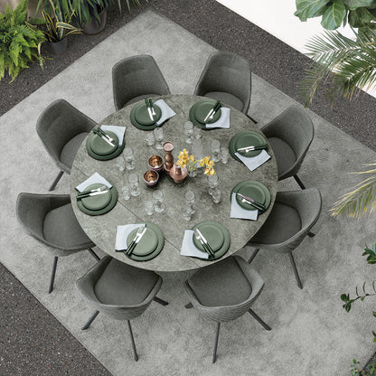 Tay 135 Extendable Round Dining Table