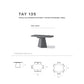 Tay 135 Extendable Round Dining Table