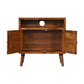 Tova Open Shelf Solid Wood Cabinet