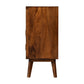 Tova Open Shelf Solid Wood Cabinet