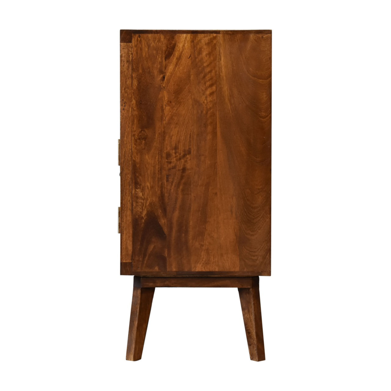 Tova Open Shelf Solid Wood Cabinet